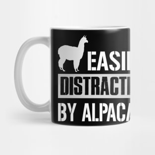 Easily Distracted By Alpacas Mug